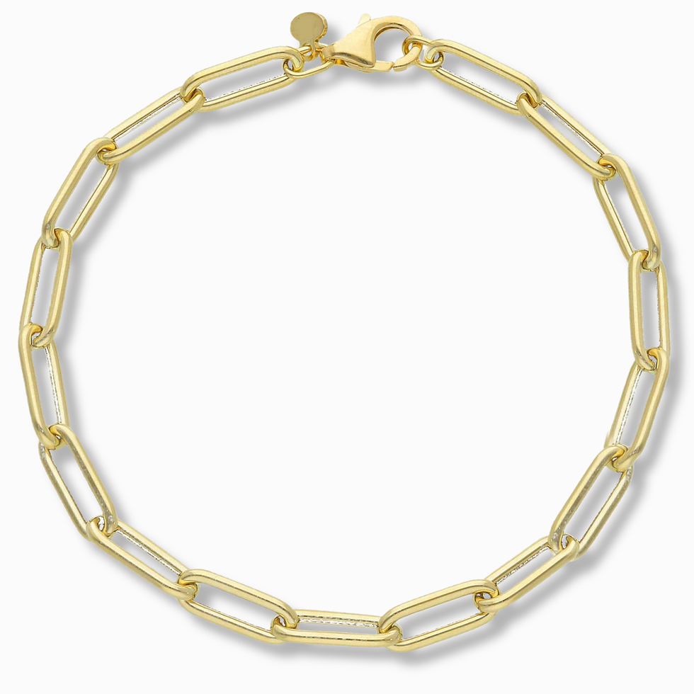 14K Goud | Paperclip Schakelarmband | 5 mm | Dames | Trendy & Minimalistisch