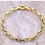 Thumbnail: Anker schakelarmband – 3 mm (14k goud)