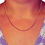 Thumbnail: Curb ketting – 45 cm / 2,5 mm (14k goud)