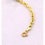 Thumbnail: 14K Goud | Gedraaide Schakelarmband | 4 mm | Dames | Twinkelend Patroon