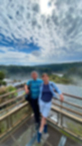 Couple on a romantic private tour at Iguazu Falls