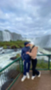 ouple on a romantic private tour at Iguazu Falls