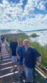 Family on a private tour at Iguazu Falls