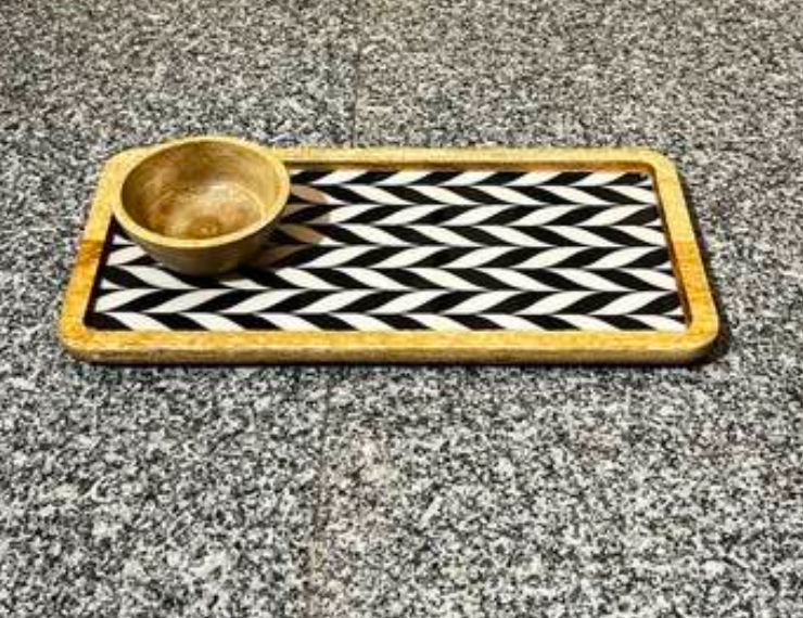 Thumbnail: Chip ‘n’ Dip Wooden Platter