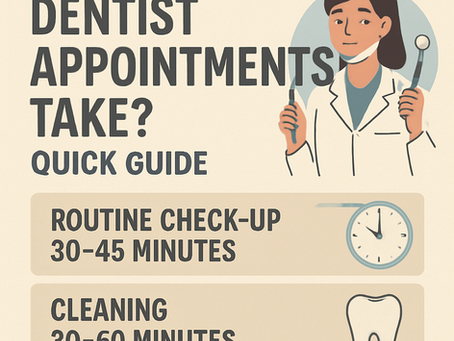 An image explaining How Long Do Dentist Appointments Take? Quick Guide