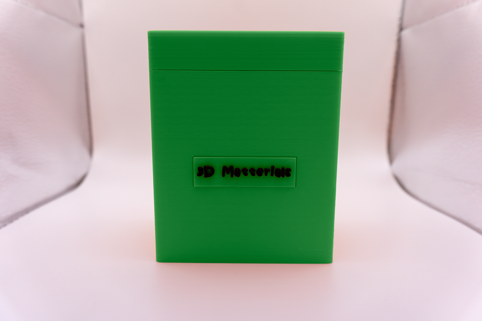 Thumbnail: Green Toploader Trading Card Storage Box - front view