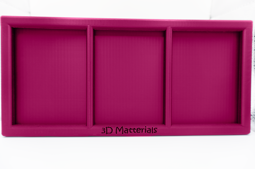 Thumbnail: Pink 3 Card stand - front view