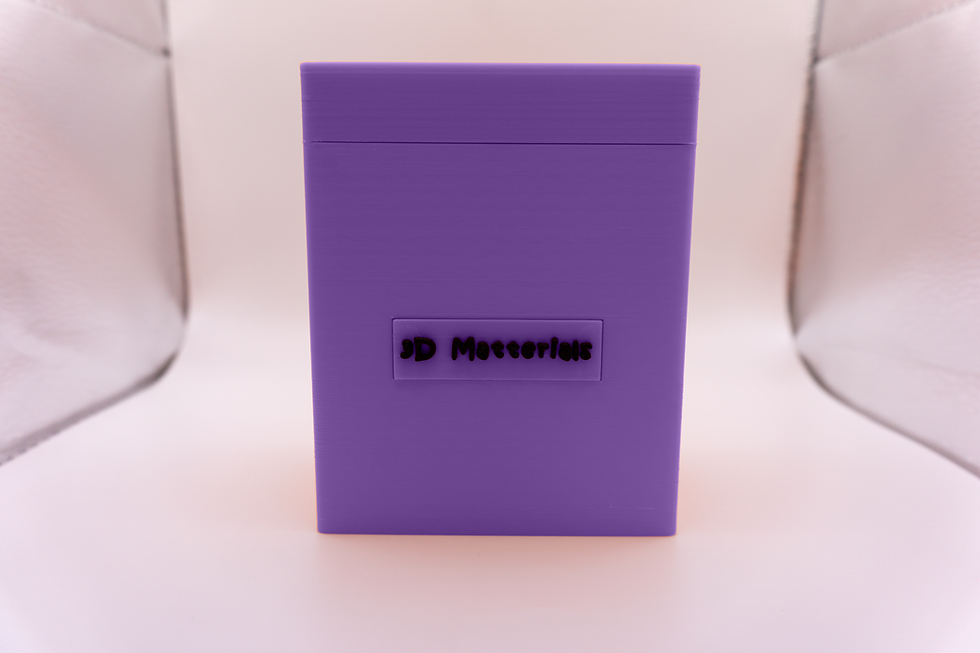 Thumbnail: Purple Toploader Trading Card Storage Box - front view