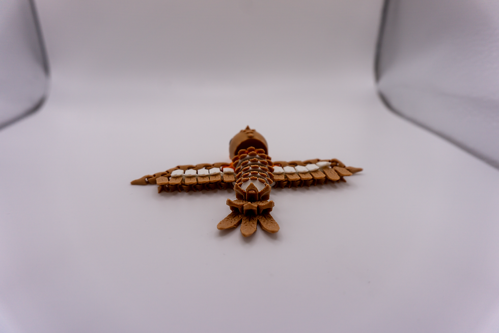Thumbnail: Flexi Robin Keychain - back view