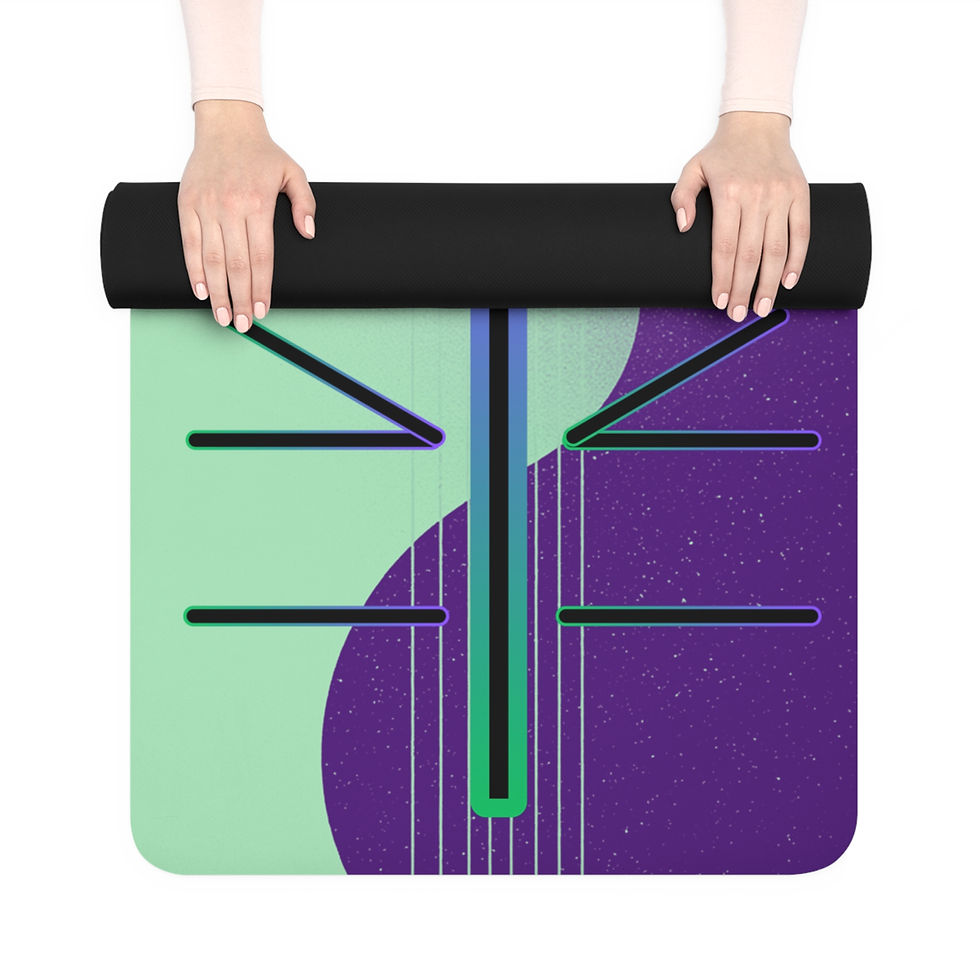 Thumbnail: ÂmeHarmonious & Minty & Aligned Suede Yoga Mat