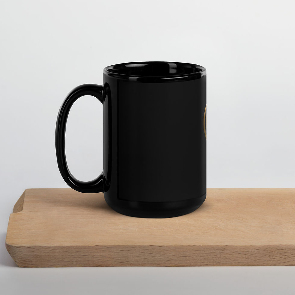 Thumbnail: ÂmeYoga Black Glossy Mug