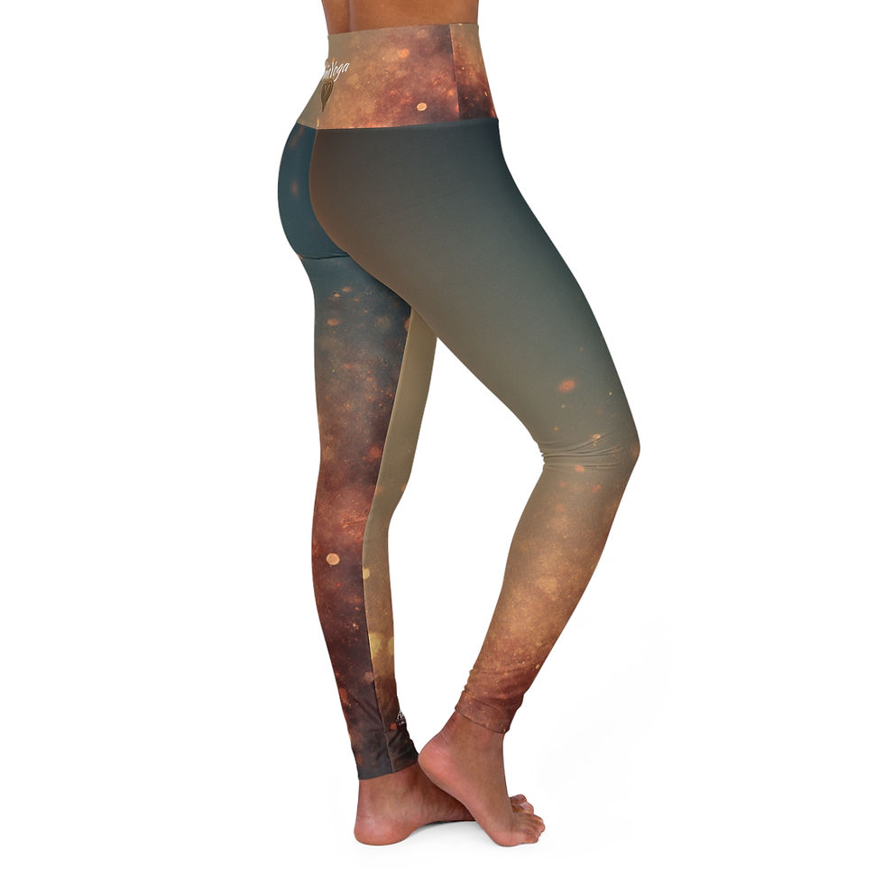 Thumbnail: ÂmeYoga Galaxy Glow High-Waist Leggings