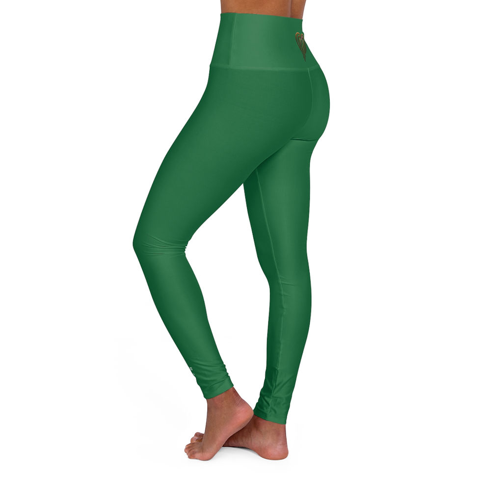 Thumbnail: ÂmeYoga Green High-Waisted Yoga Leggings