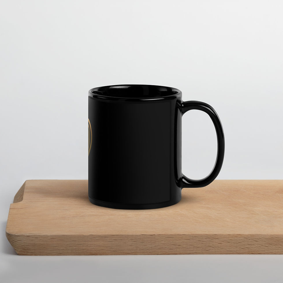 Thumbnail: ÂmeYoga Black Glossy Mug
