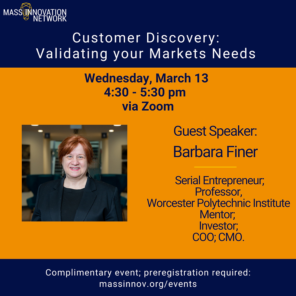 Customer Discovery - Validating your Market Needs