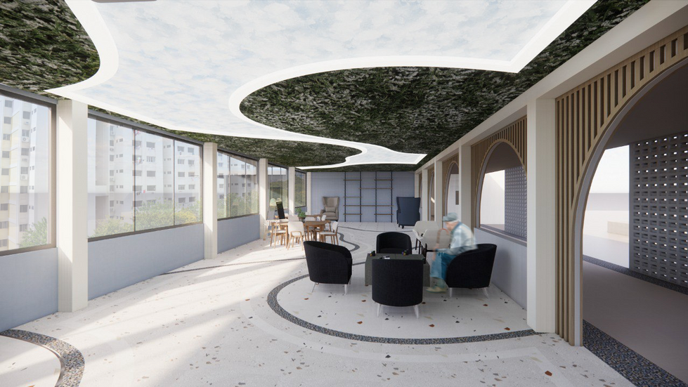 Winter classroom view 1