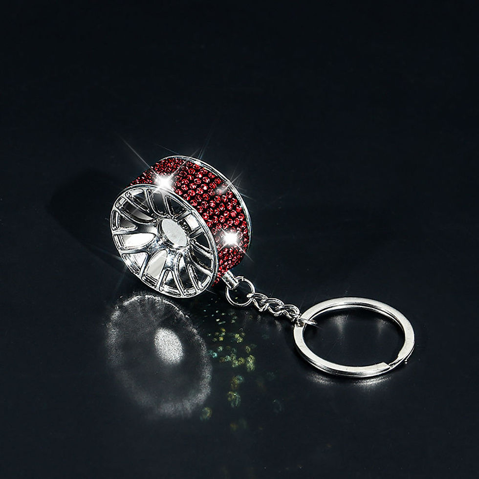 Thumbnail: Portable Car Diamond Key Chain Key Rings