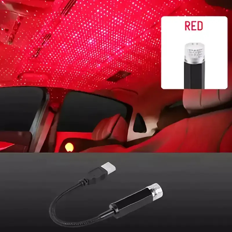 Thumbnail: 1pc USB Starry Sky Projector Night Light