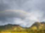 Regenbogen - Eigenschaften und Entstehung; rot oben und blau unten