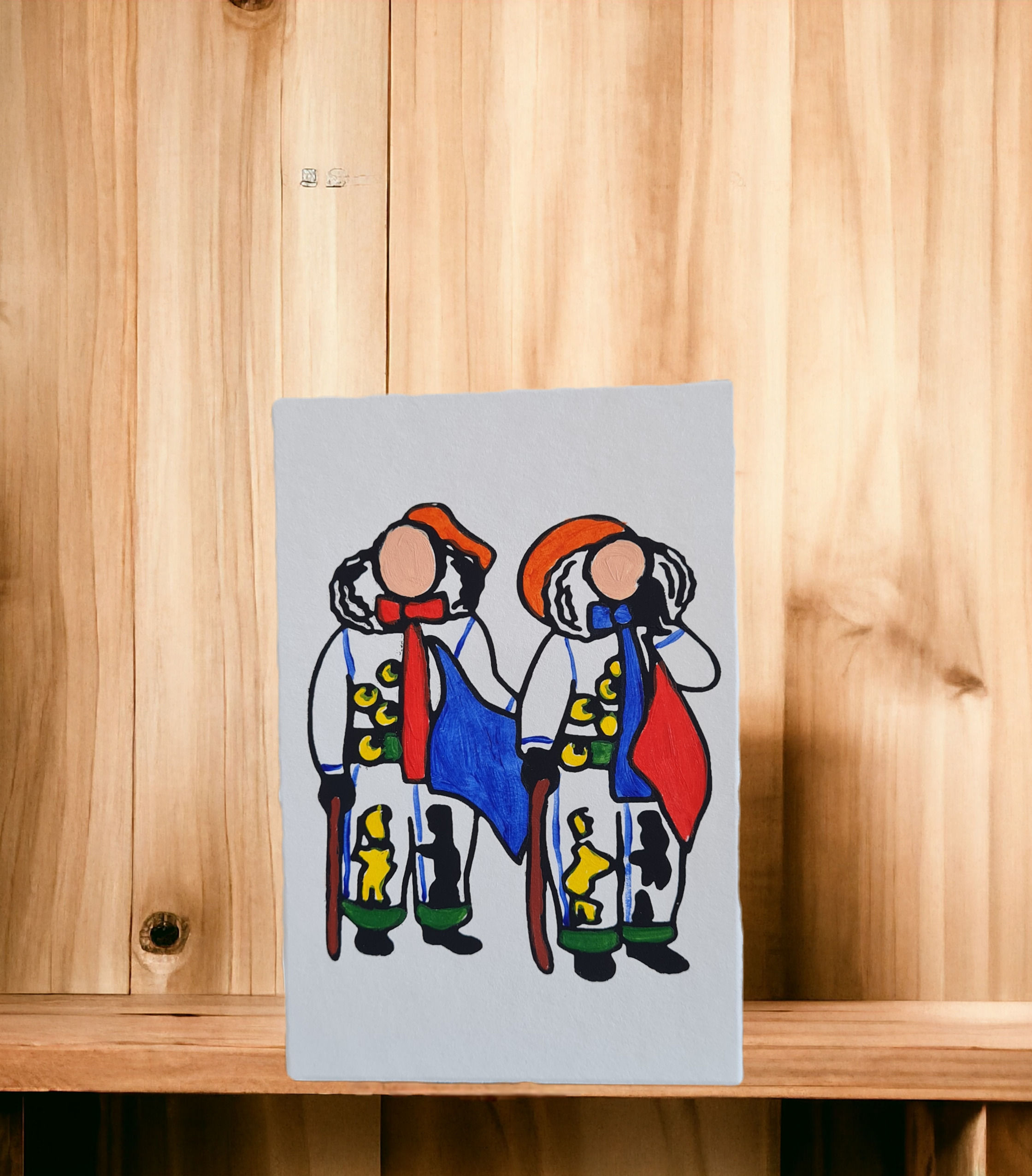 Villingen Fasnet Figuren -Postkarten