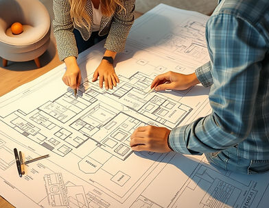 interior designer working on floor plans.jpg