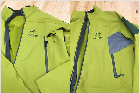 Réparation veste Gore tex