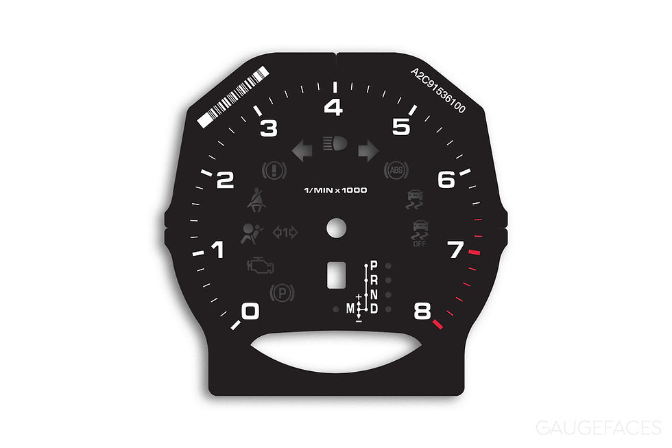 Thumbnail: 100% Custom - Cayenne, Macan, Pana – Tach Face – 6K/8K RPM – PDK or Manual