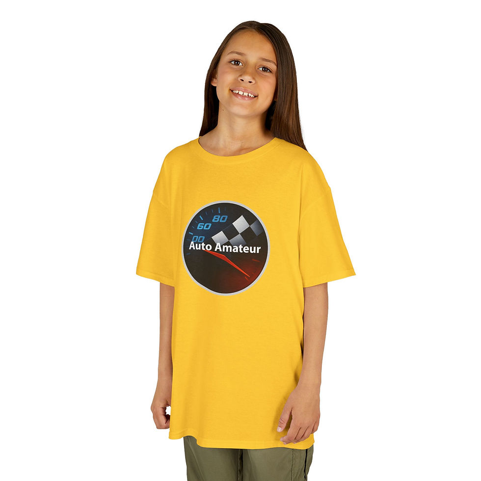 Thumbnail: Kids Heavy Cotton™ 'Auto Amateur' Tee (Logo)