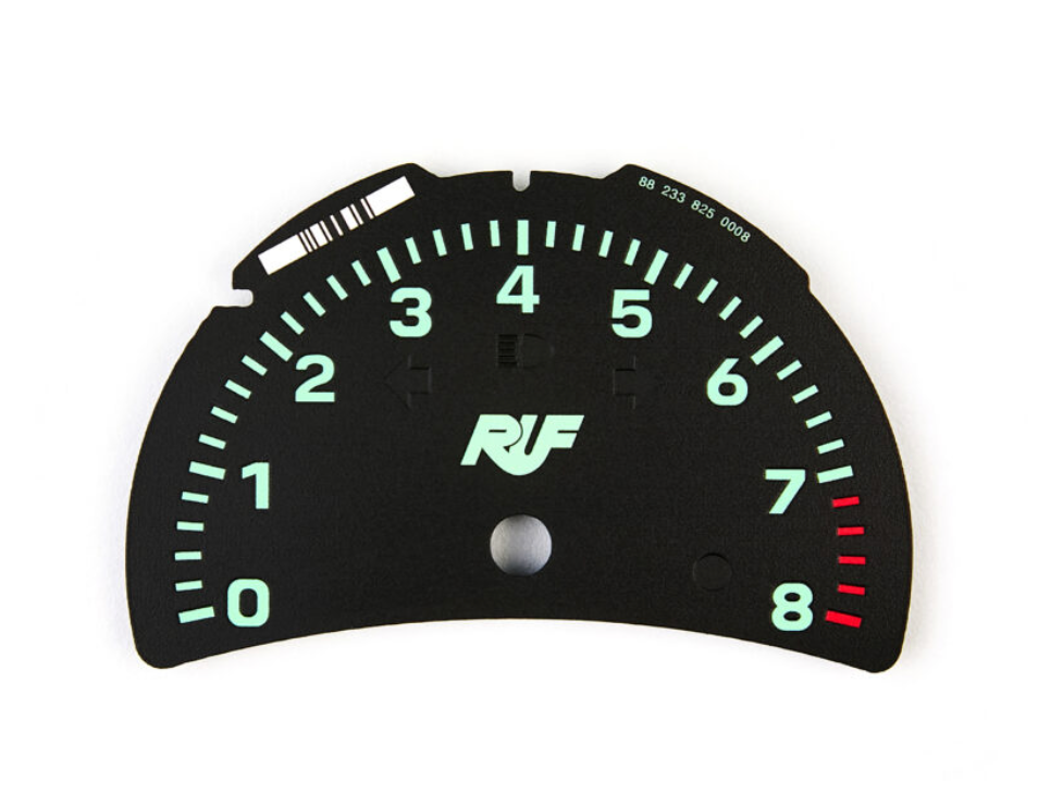 Thumbnail: Porsche 911 996.2 / 986 Gauge Set – 8K RPM – 200 MPH – Manual – RUF Style