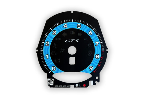 Porsche 991.1/981/718 GTS - Tach Face – 9K RPM – 992 Design