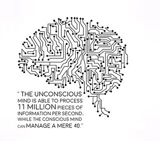 Visual representation of Hypnosis in a brain