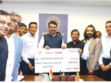 क्रेडाई-एमसीएचआई ने मुख्यमंत्री राहत कोष में दिया ३.६५ करोड का चेक