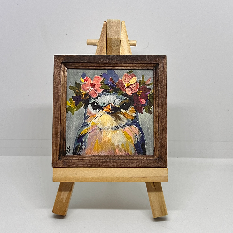 Thumbnail: Miniature Bird w/ Crown Set