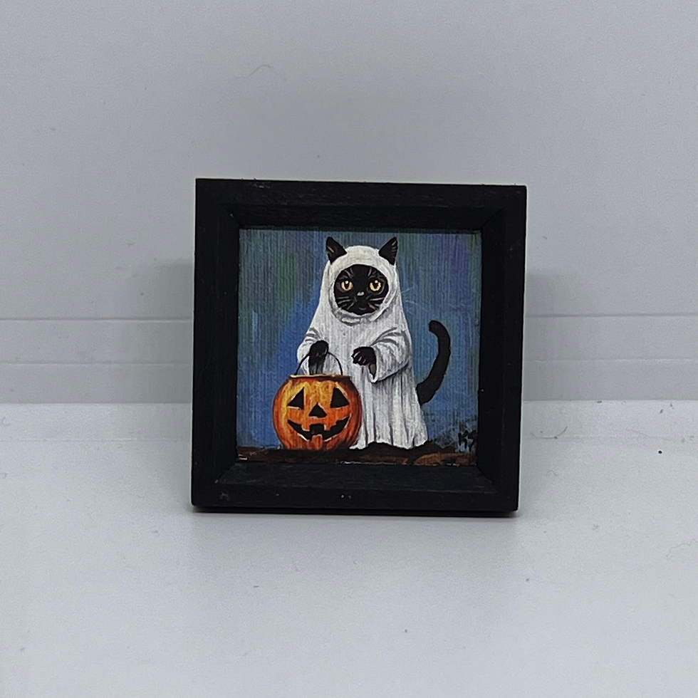 Thumbnail: Miniature Ghost Cat Set