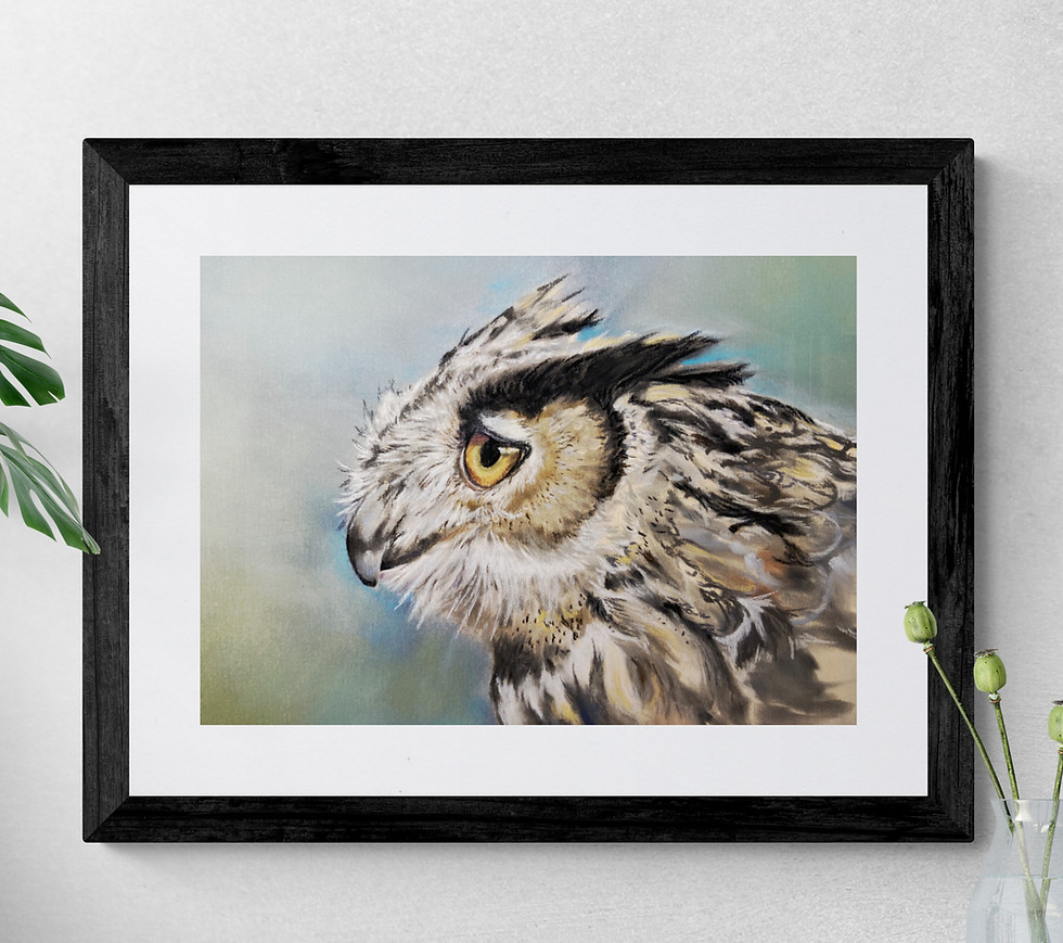 Thumbnail: Great Horned Owl Original