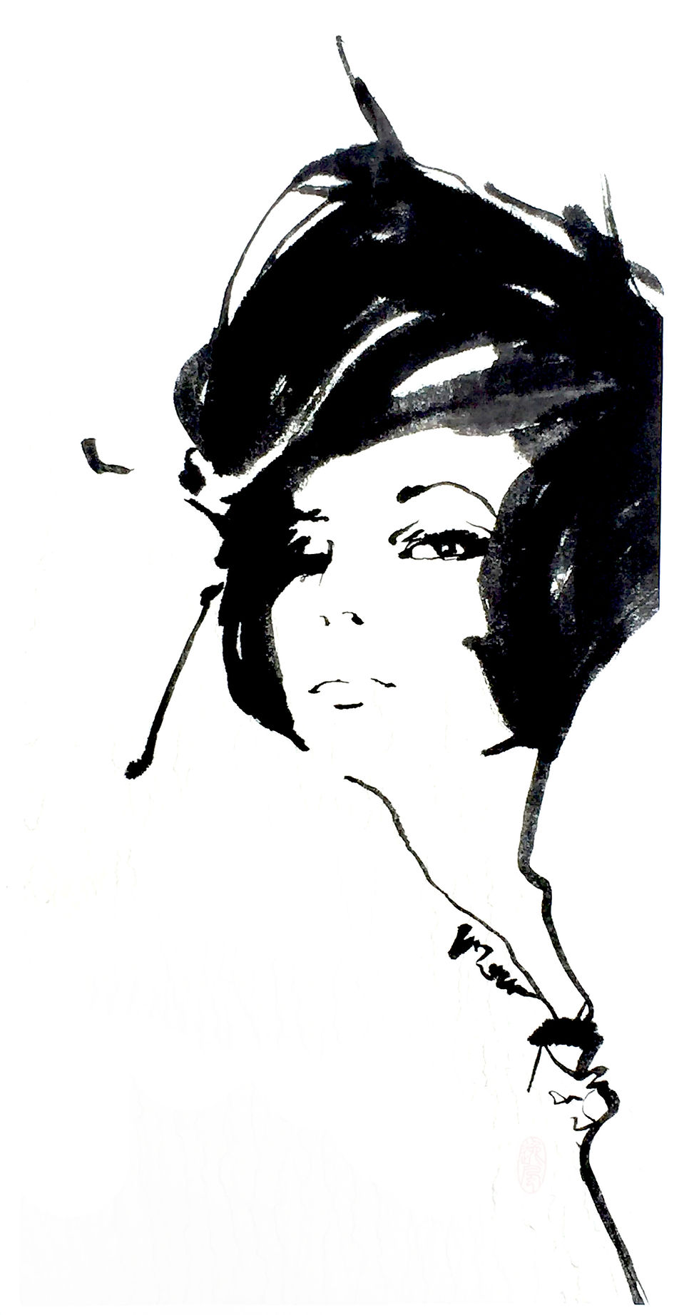 Thumbnail: "Knowing" Sumi-e Ink Panel