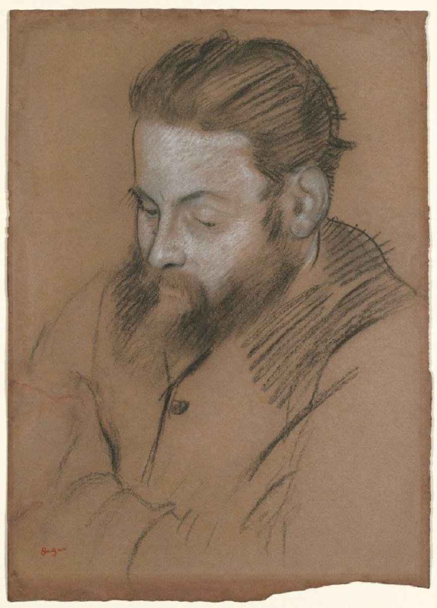 Étude n°4 : fusain et craie noire rehaussés de blanc, 44×31 cm, 3ème vente Atelier Degas 1919, lot 160a (12) , Cleveland Museum of Art, Cleveland, Ohio
