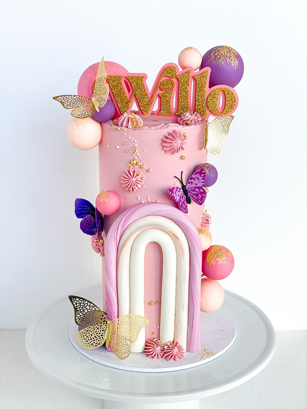 Thumbnail: BUTTERFLY RAINBOW CAKE