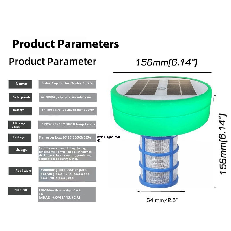 Thumbnail: Solar Powered Pool Copper Ion Sterilizer