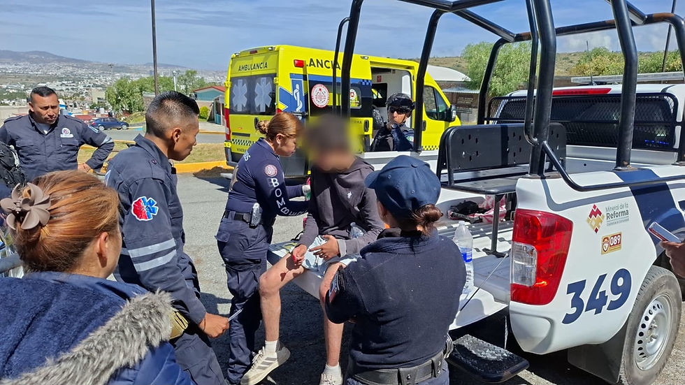 Localizan con drones a menor desaparecido en Mineral de la Reforma