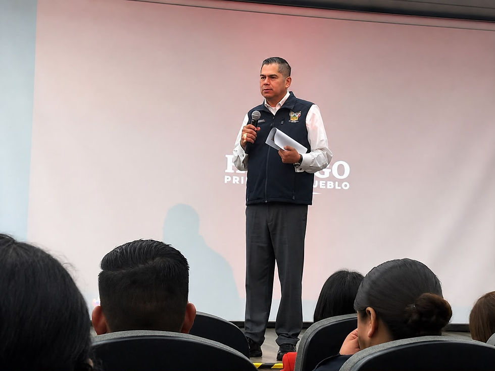 Revisa secretario de Seguridad Pública de Hidalgo, Salvador Cruz Neri índices delictivos