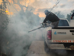 Realiza Conagua fumigación en zonas de la presa Rojo Gómez