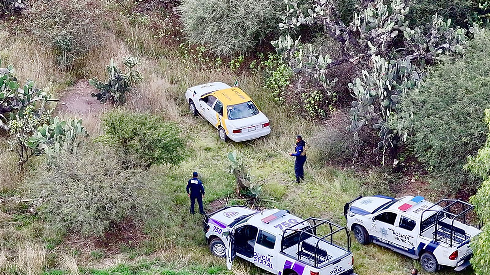 Recupera la Policía de Actopan taxi robado mediante Patrulla Aérea