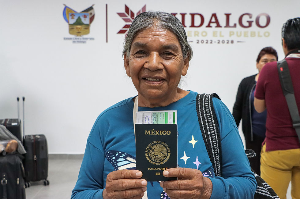 Viajan 20 adultos mayores a Texas con el programa Raíces de Hidalgo