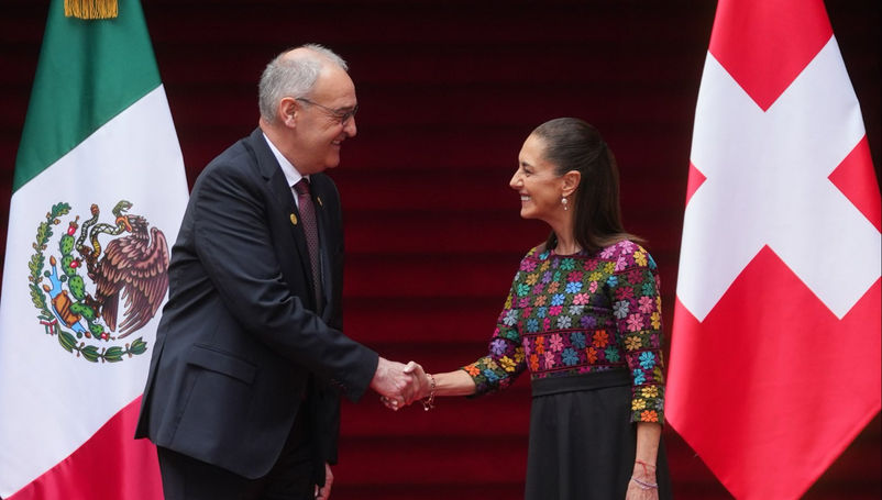 Claudia Sheinbaum recibe al presidente de Suiza para impulsar inversiones