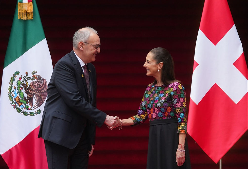 Claudia Sheinbaum recibe al presidente de Suiza para impulsar inversiones