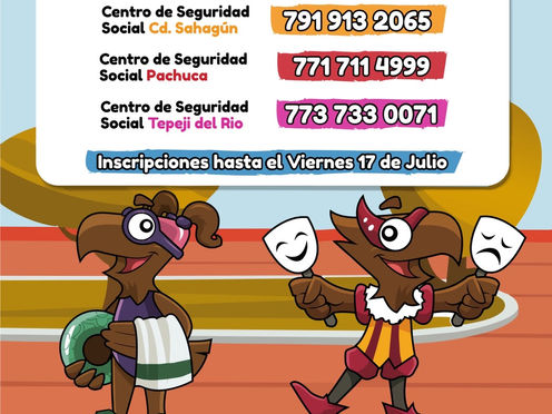 Niños sonrientes realizando dinámicas de activación física al aire libre en los cursos vacacionales de verano 2026 del IMSS.