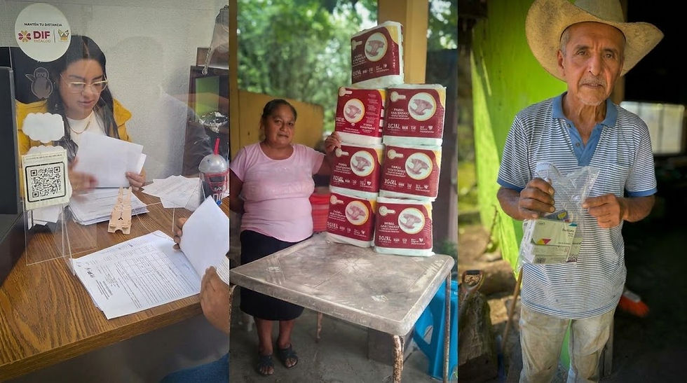 Amplían DIF Hidalgo y DIF Huehuetla apoyos para grupos prioritarios