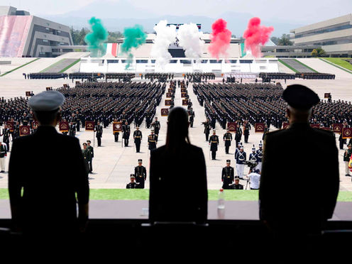 Encabeza Claudia Sheinbaum 50 aniversario del Colegio Militar