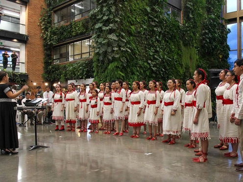 Celebran Niñas y Niños Cantores de Hidalgo gira en Colombia
